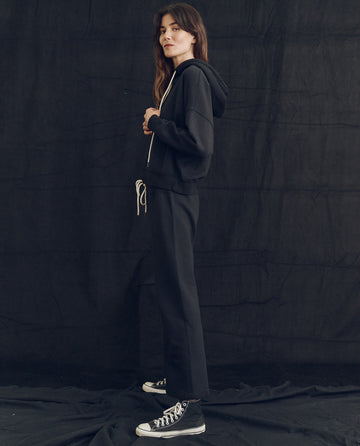 The Teammate Hoodie. Solid -- Almost Black SWEATSHIRTS THE GREAT. PS24 LOFTY KNITS
