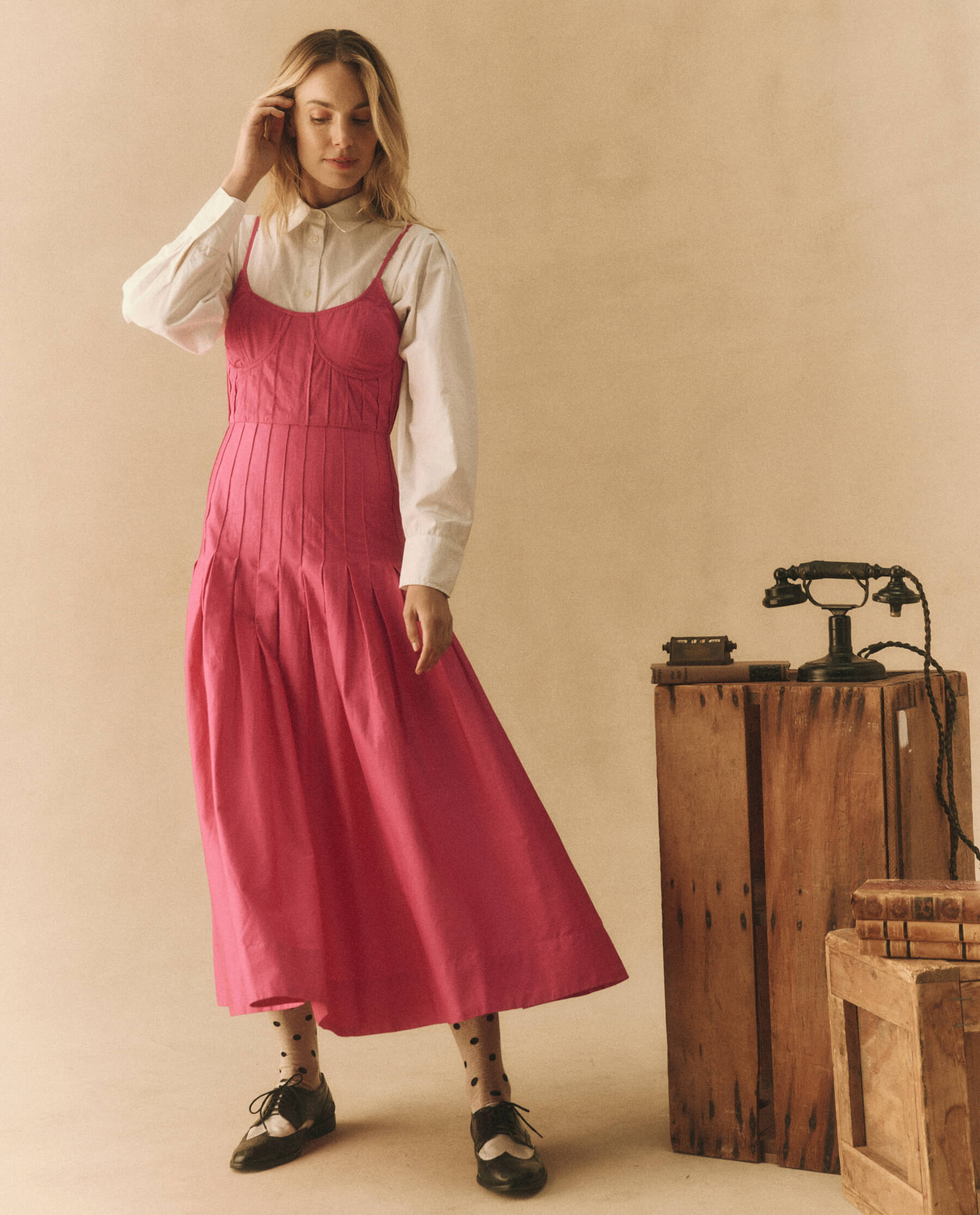 The Petticoat Dress. -- Fuchsia DRESSES THE GREAT. HOL 23 D1 SALE