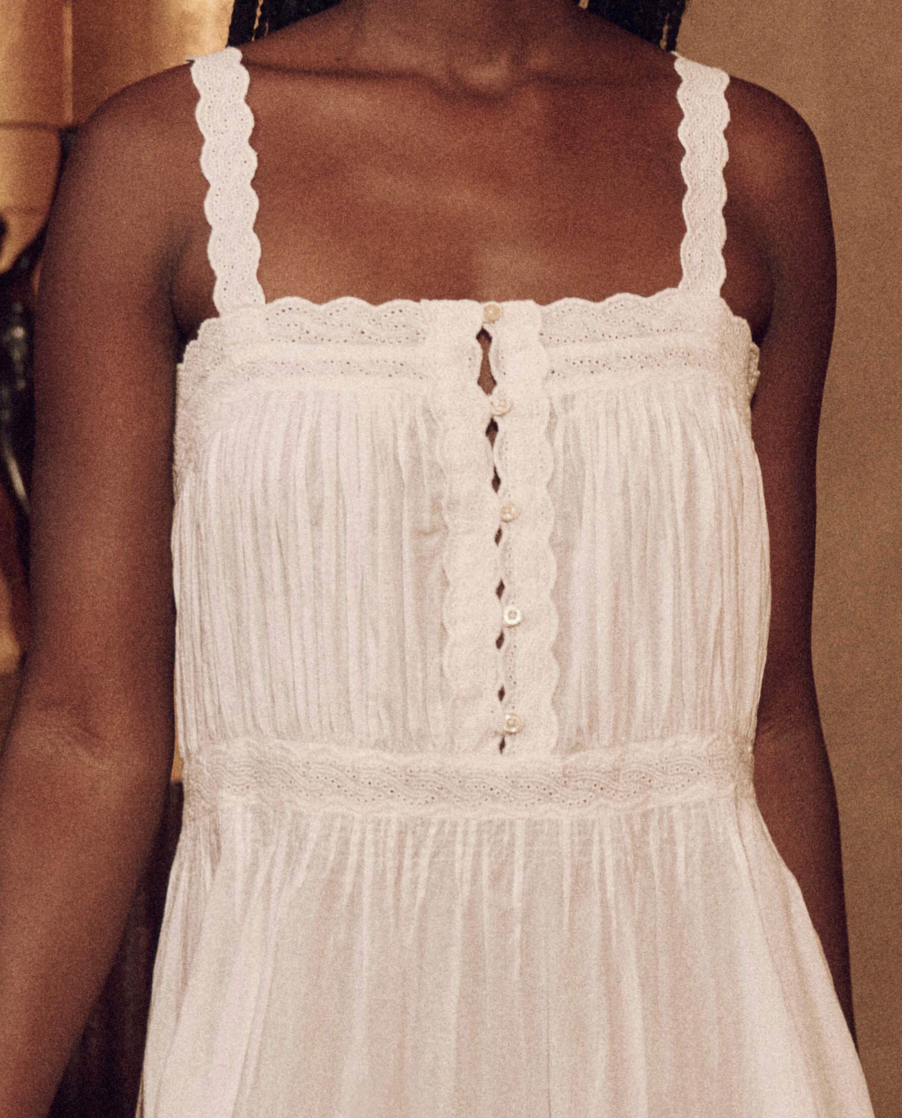 The Cachet Dress. -- White DRESSES THE GREAT. SP24 BIRKENSTOCK