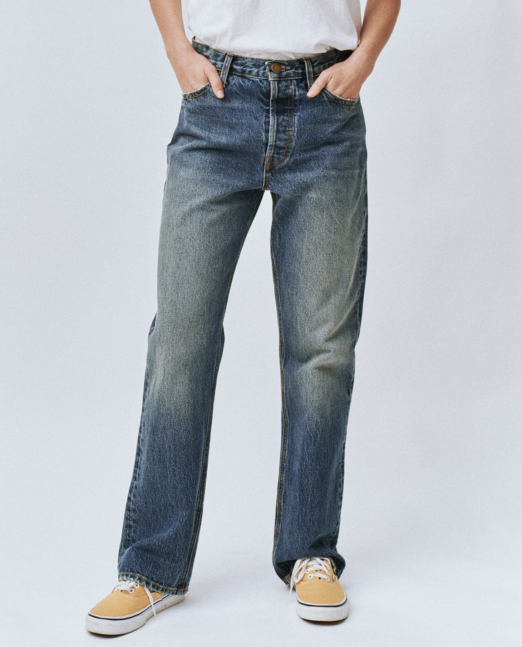 The Wayne Jean (30" Inseam). -- Montana Wash DENIM BOTTOMS THE GREAT. FALL 24 COLLECTORS