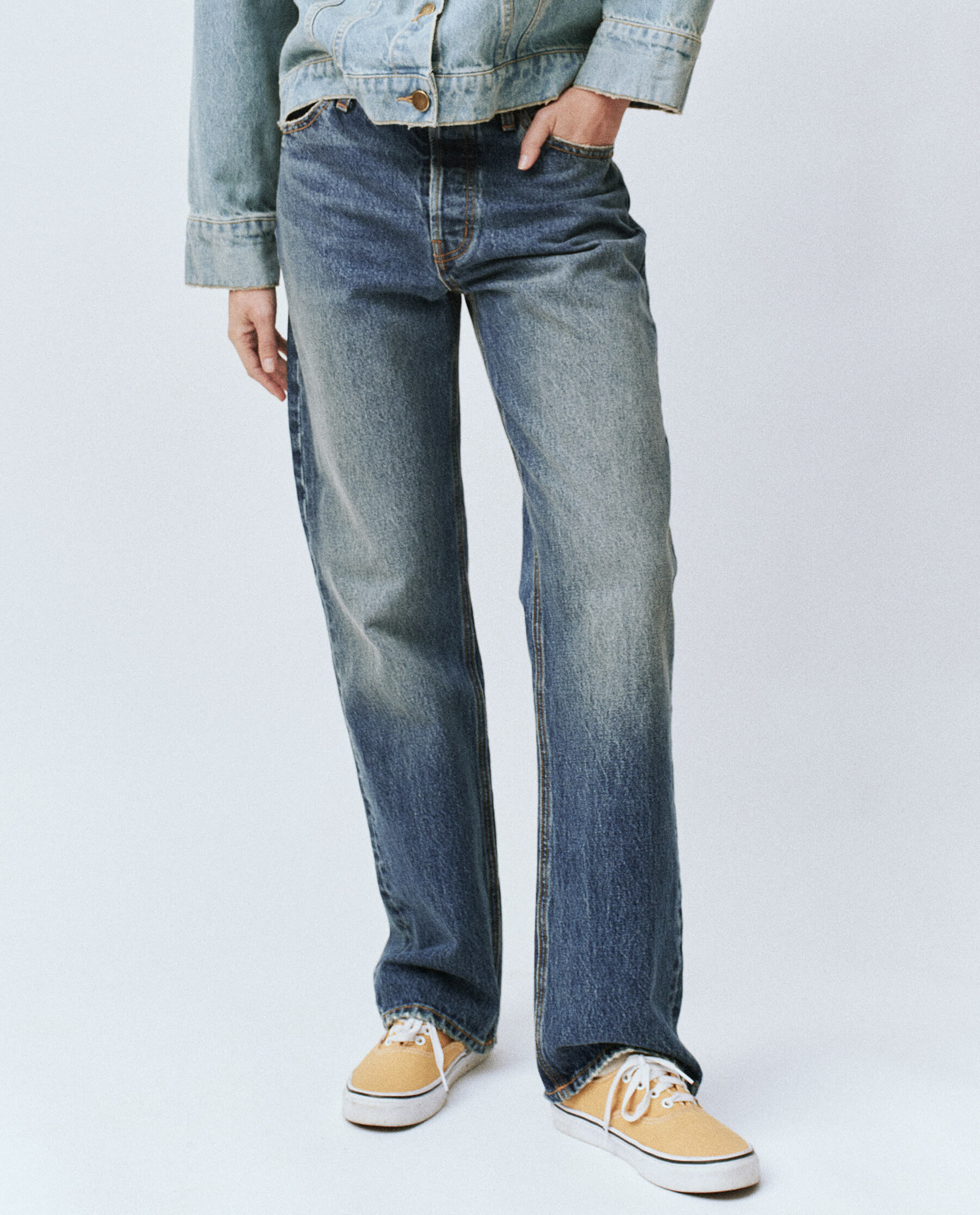 The Wayne Jean (30" Inseam). -- Montana Wash DENIM BOTTOMS THE GREAT. FALL 24 COLLECTORS