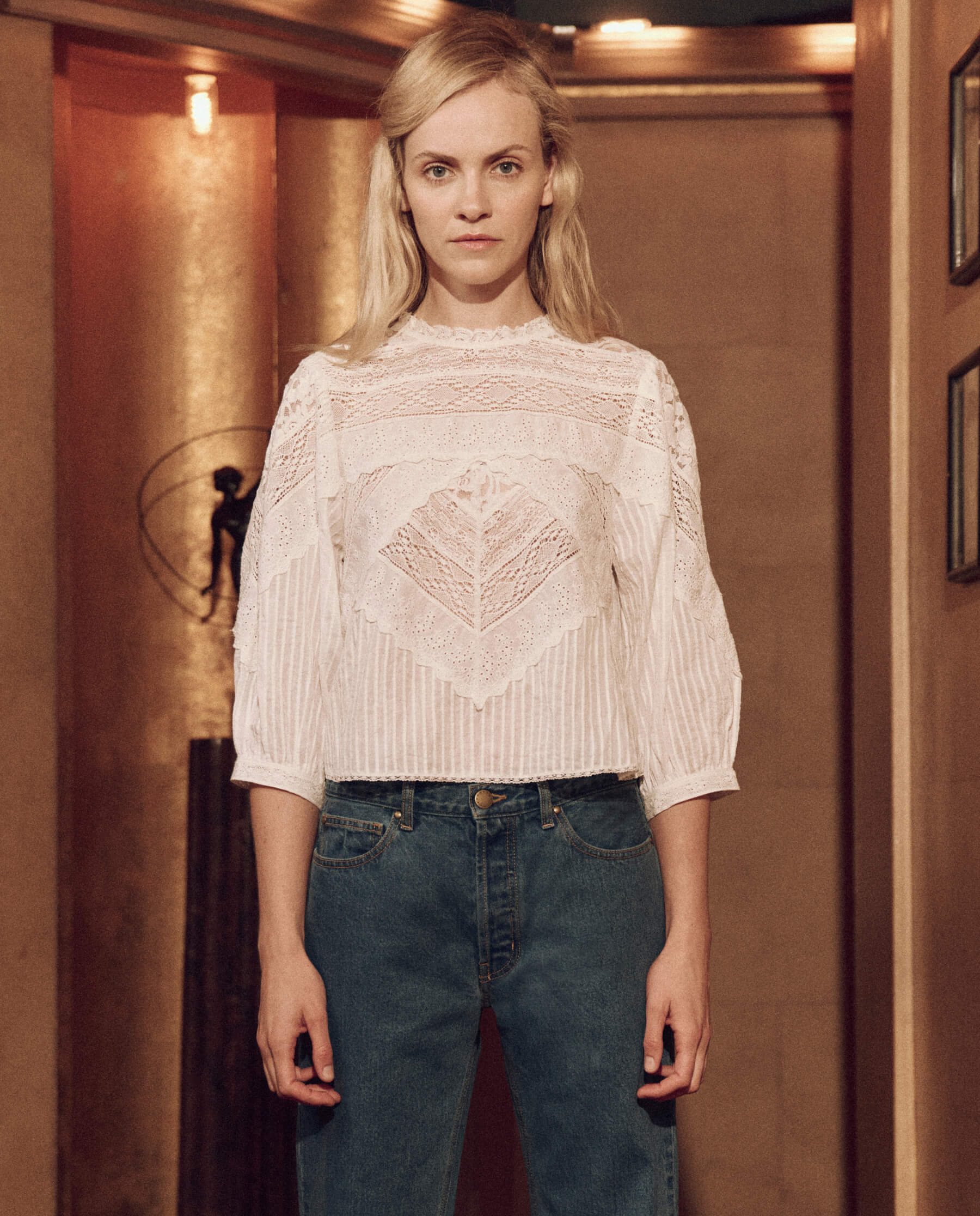 The Verona Top. -- White SHIRTS THE GREAT. SP24 BIRKENSTOCK