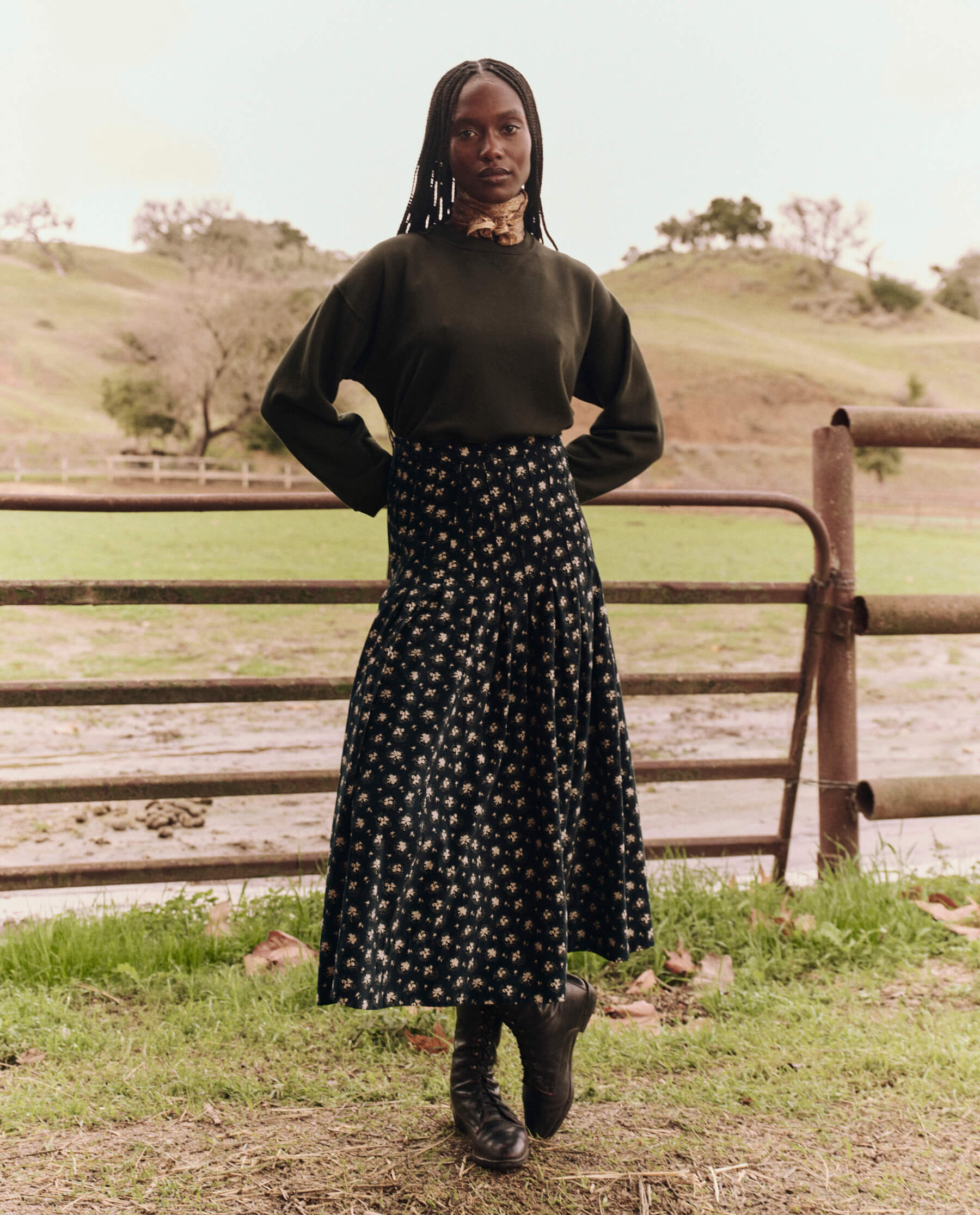 The Rhythm Skirt. -- Night Lily SKIRTS THE GREAT. FALL 24 D2