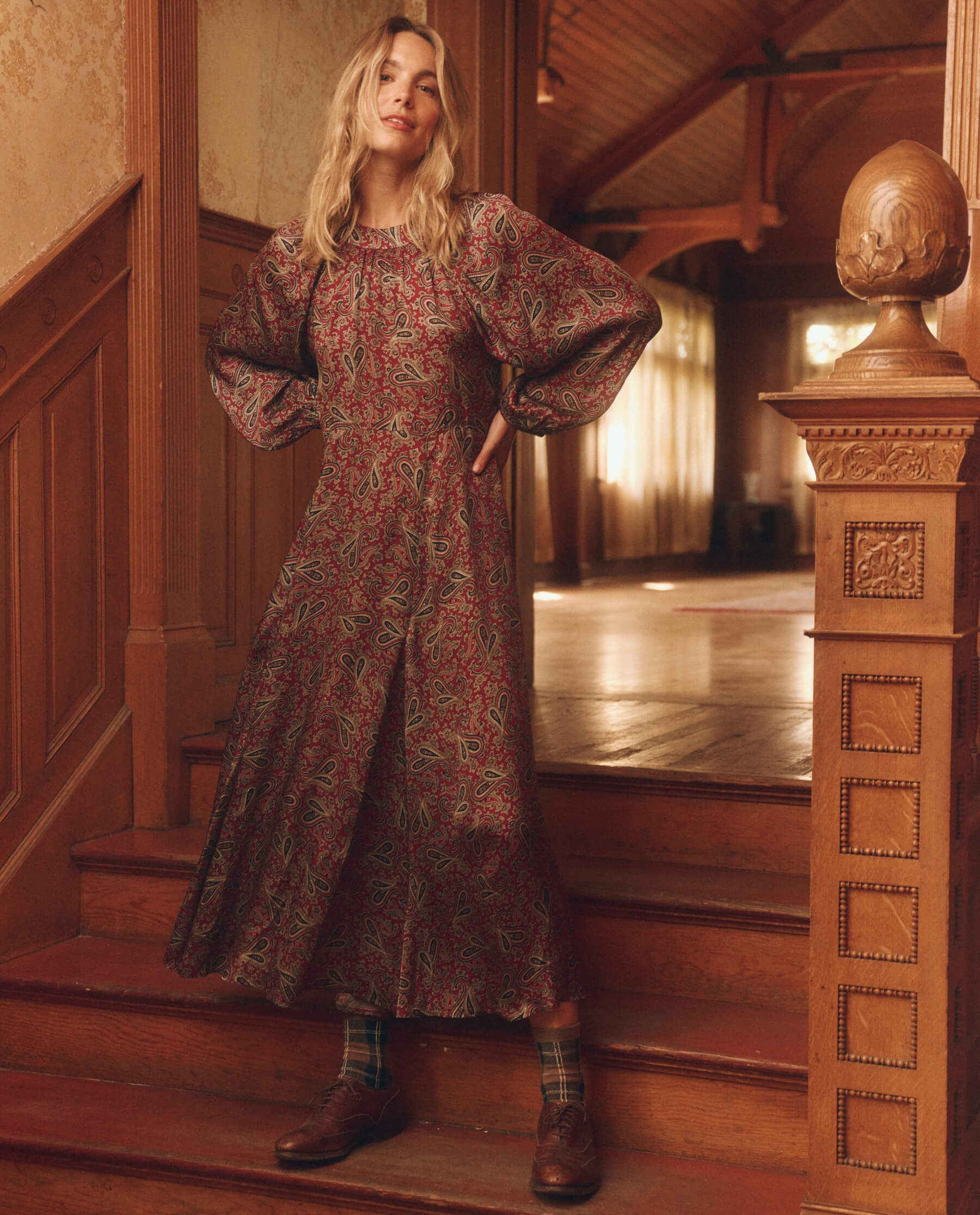The Naples Dress. -- Festive Paisley – The Great.