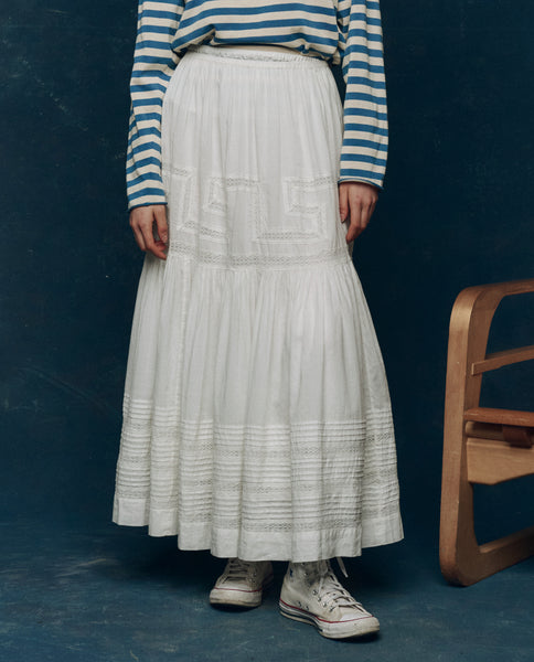 The GREAT. Women's The Victorian Skirt - White The GREAT. Women's The Victorian Skirt - White