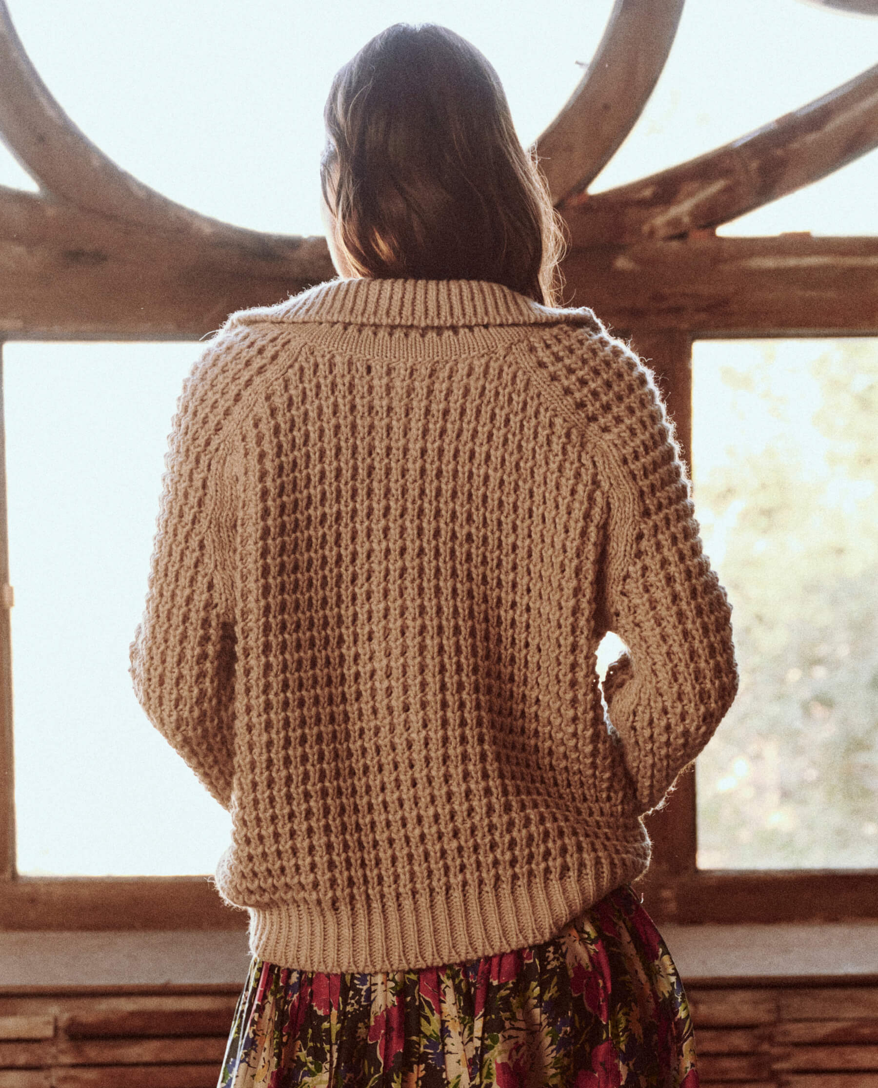 The Cozy Cable Pullover. -- Oat