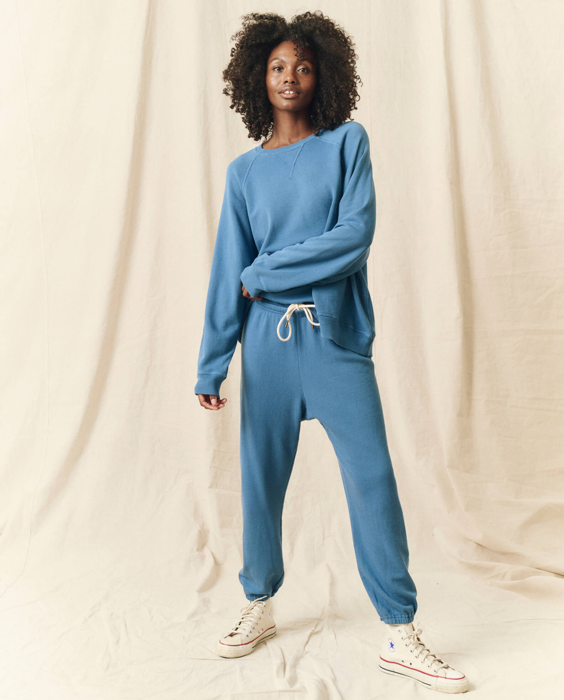 The Stadium Sweatpant. Solid -- Glacier Blue