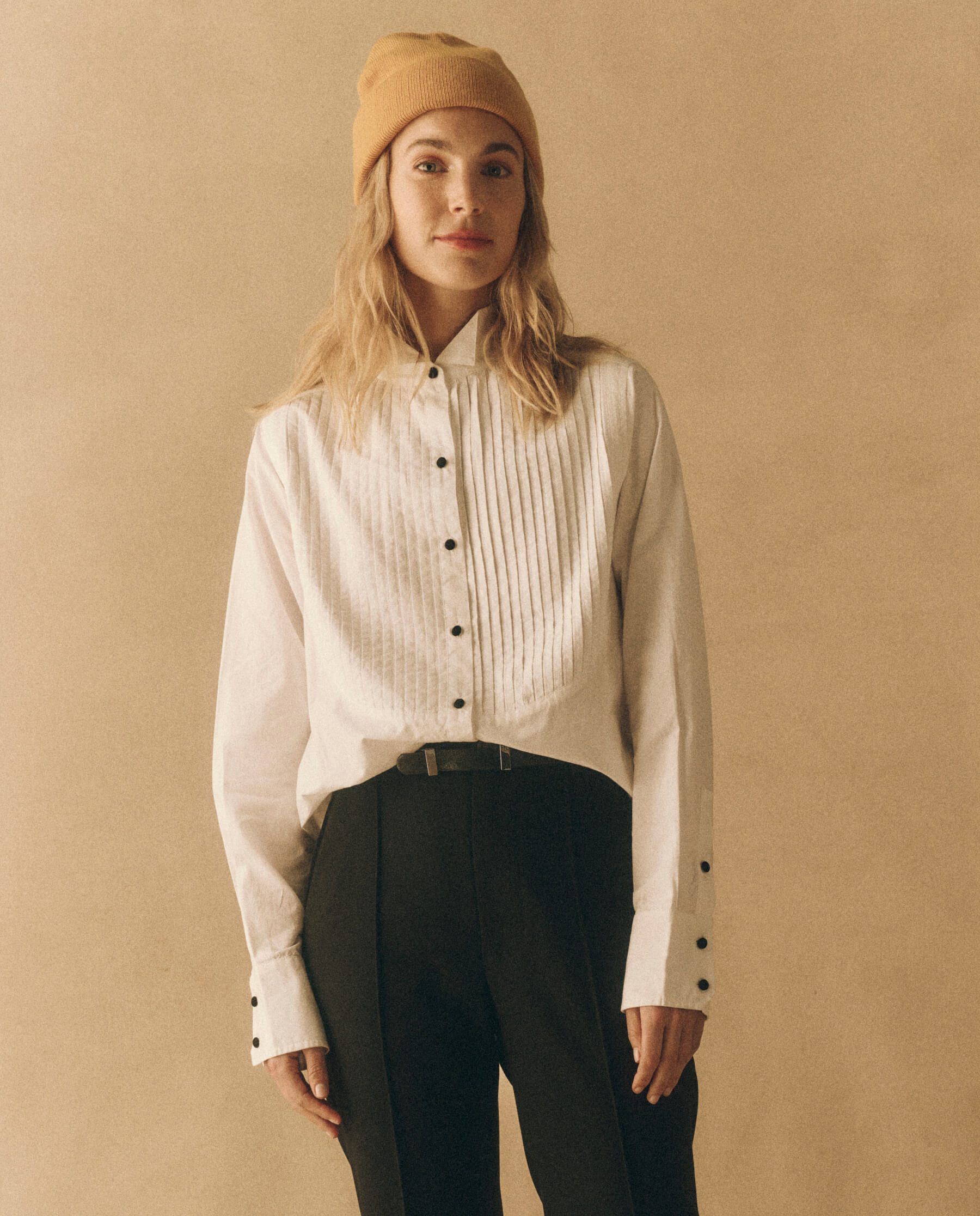 White Pleated Tuxedo Shirt - The Ben Silver Collection
