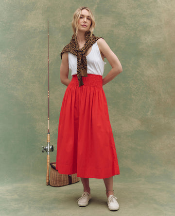 スカート [The Great] The Viola Skirt The Viola Skirt. -- Hot Red – The Great.