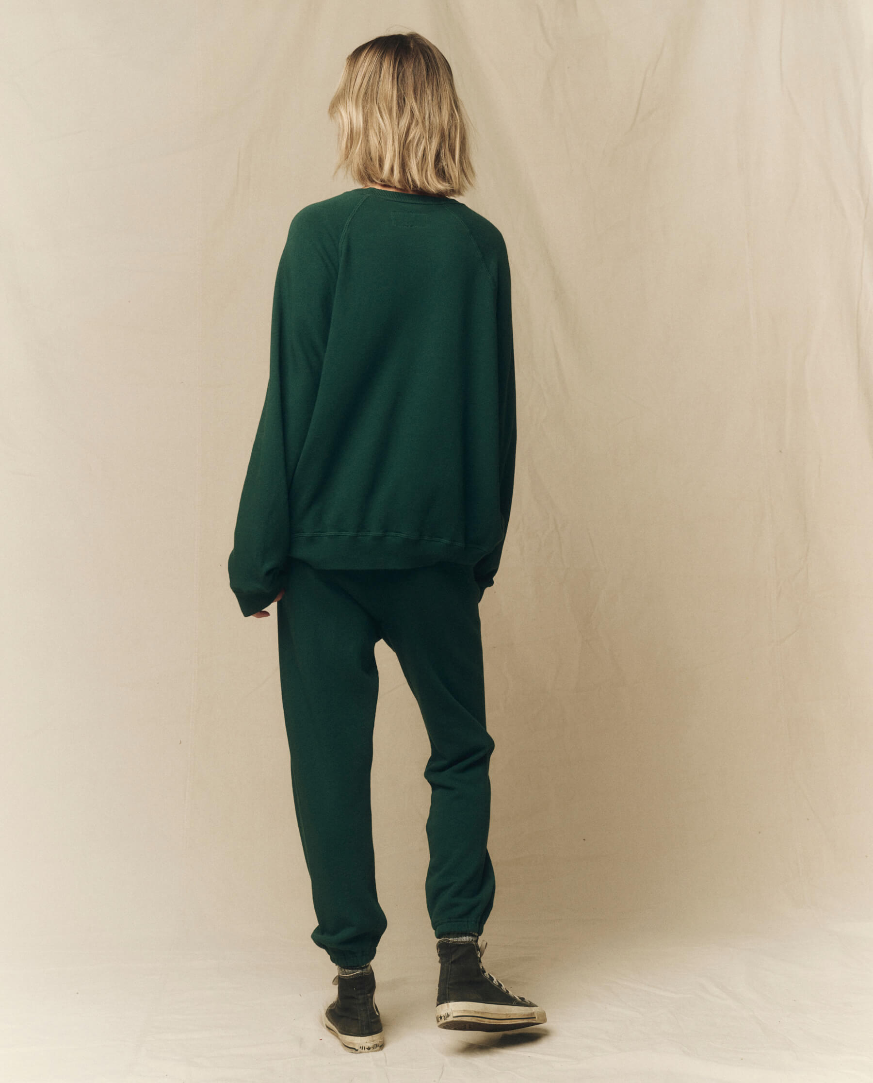 The Slouch Sweatshirt. Solid -- Green Grove