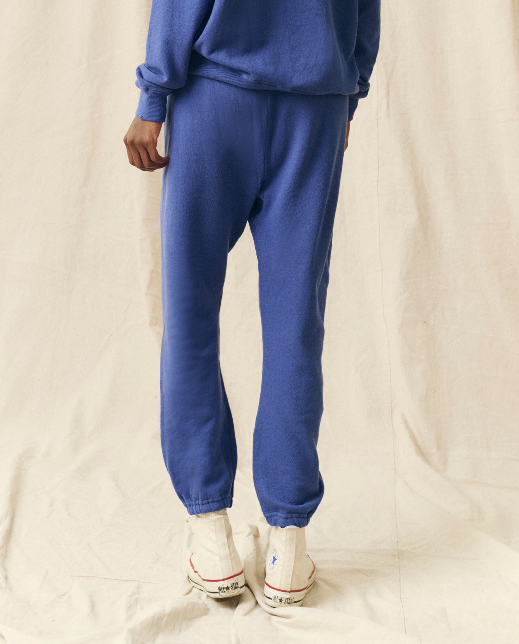The Stadium Sweatpant. Solid -- Cambridge Blue SWEATPANTS THE GREAT. PS24 KNITS D1
