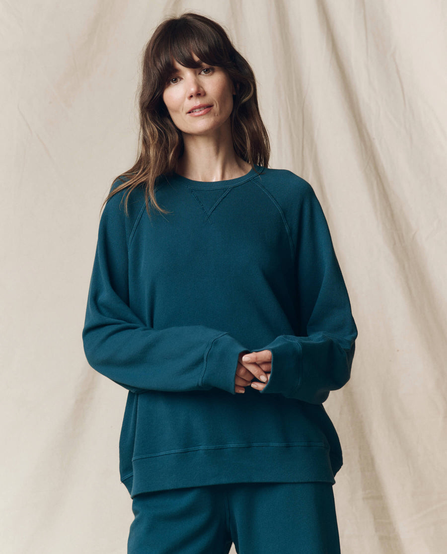 The Slouch Sweatshirt. Solid -- Dark Slate