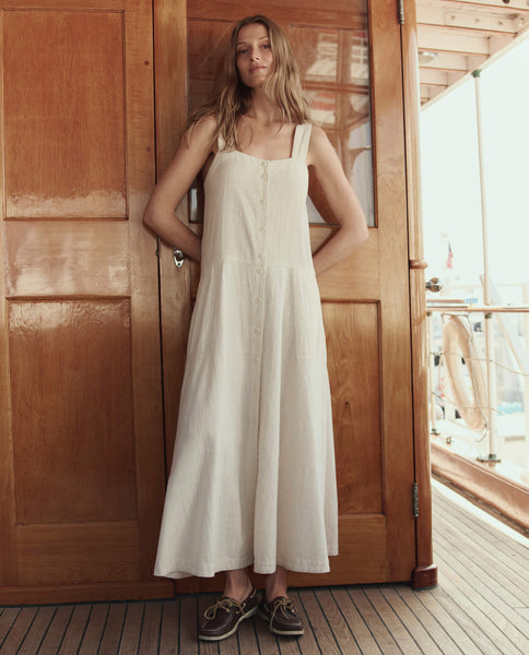 THE GREAT. THE Apron Dress. -- Natural Natural / 1 / D1090008