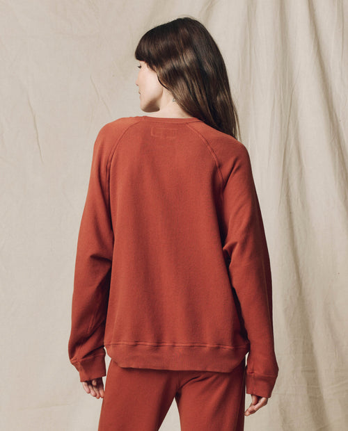 The Slouch Sweatshirt. Solid -- Brick