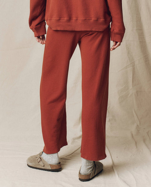 The Lap Sweatpant. Solid -- Brick