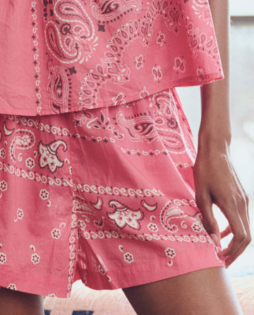 The Smocked Sleep Short. -- Pink Bandana Patchwork – The Great