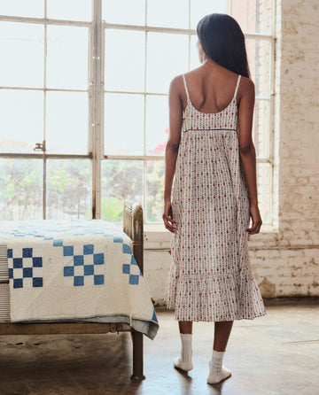 The GREAT. The Ruffle Tank Night Dress. -- Ribbon Floral Ribbon Floral / 2 / SD103960RS The GREAT. The Ruffle Tank Night Dress. -- Ribbon Floral Ribbon Floral / 2 / SD103960RS