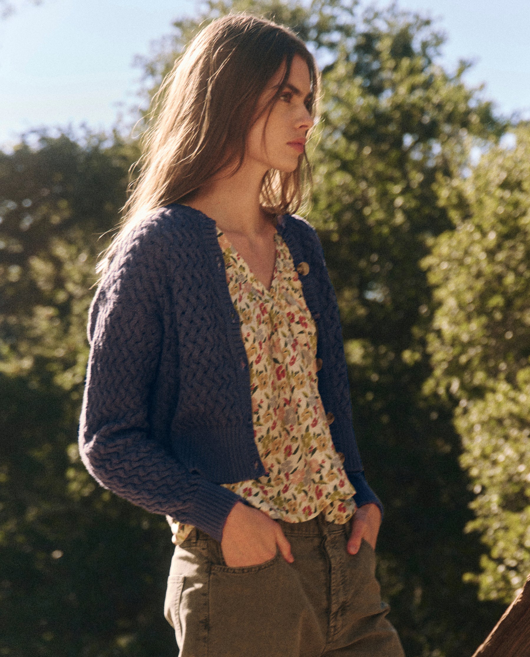The Stable Cardigan. -- Natural Dyed Logwood