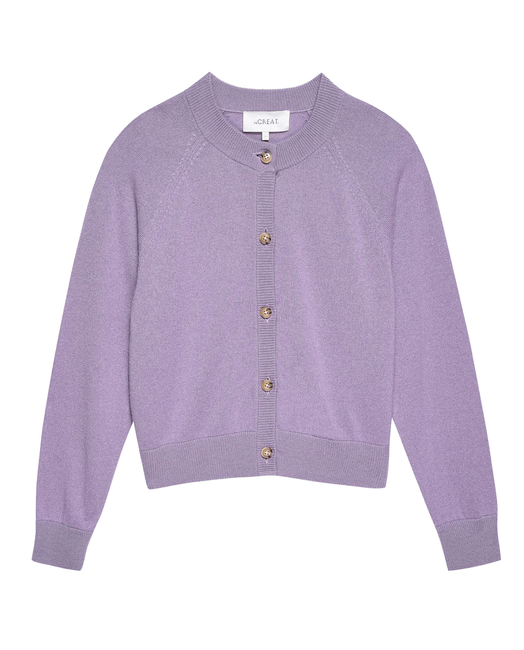The Tiny Cardigan. -- Sugar Plum SWEATERS THE GREAT. HOL 23 CASHMERE SALE