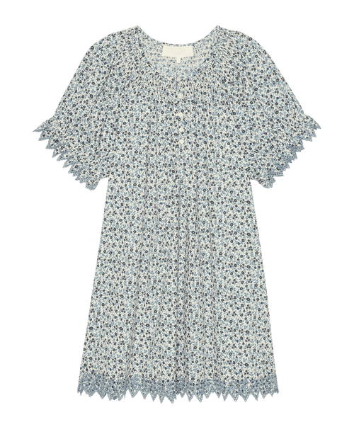 sachin and babi light blue dress lemlem Women's MEAZA Button Up Dress in Niku Red