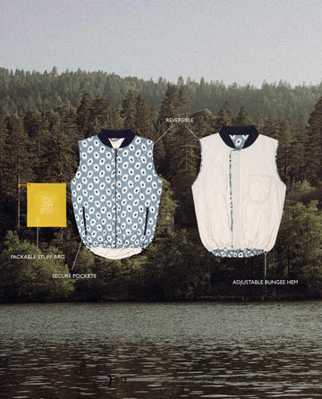 The Reversible Ultra Light Down -- Falling Daisy and Cream