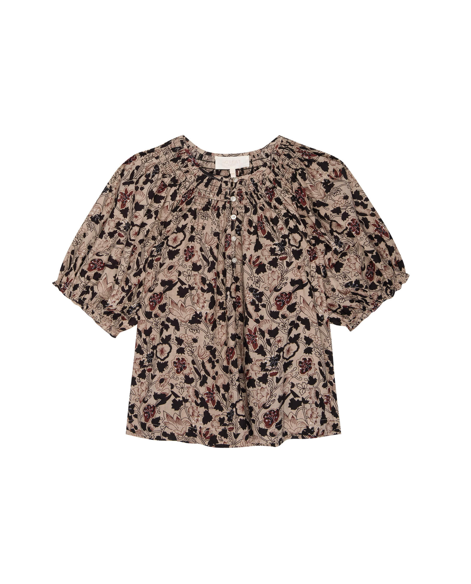 The Smocked Sleep Top. -- Canyon Floral