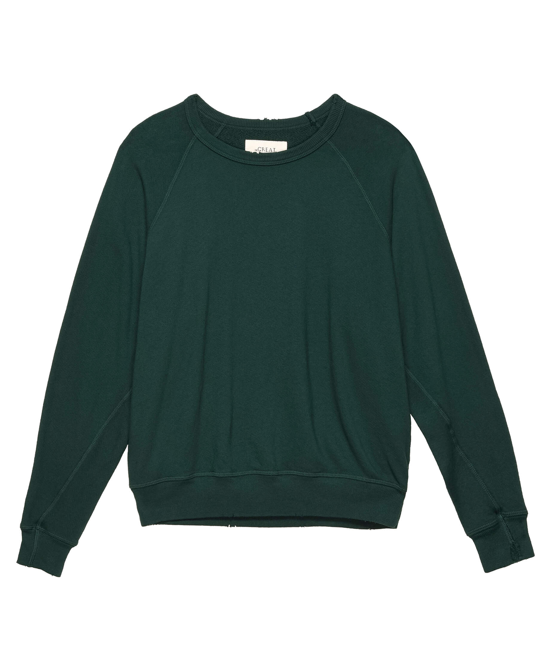 The College Sweatshirt. Solid -- Green Grove