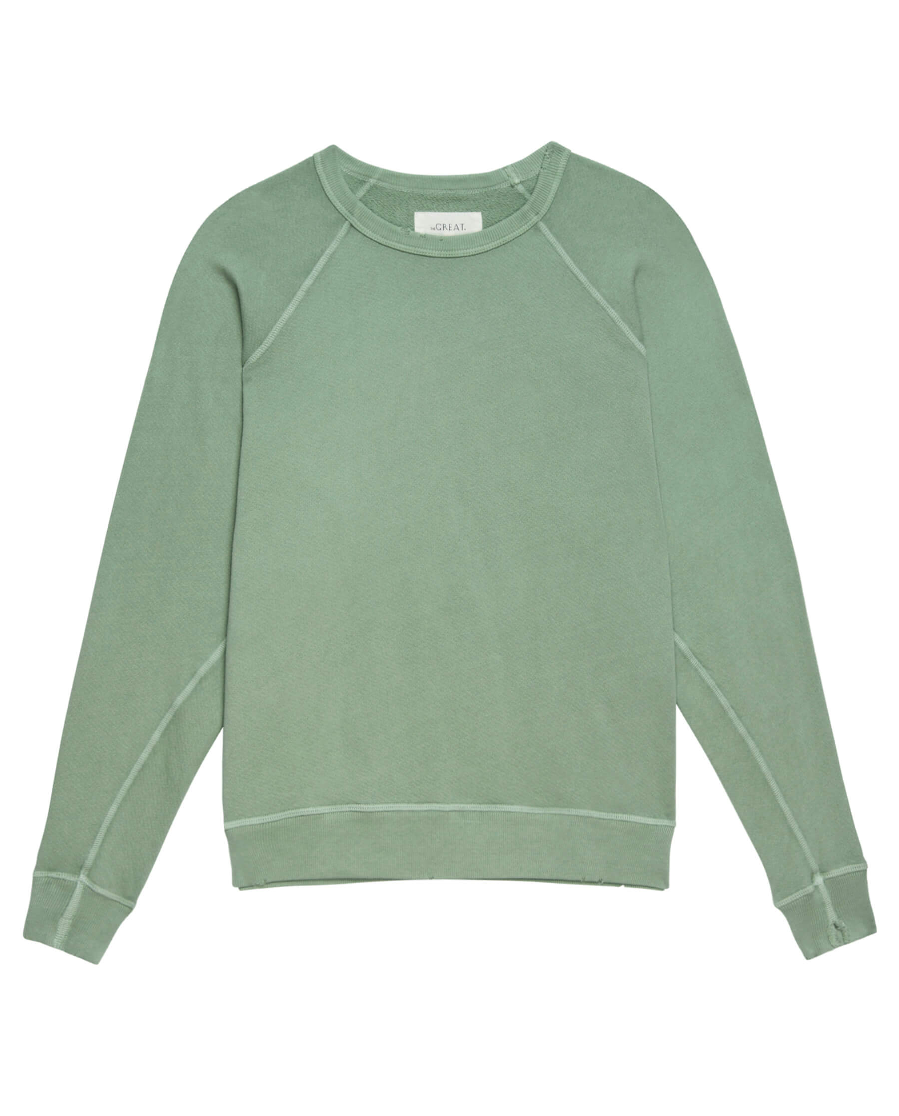 The College Sweatshirt. Solid -- Pistachio