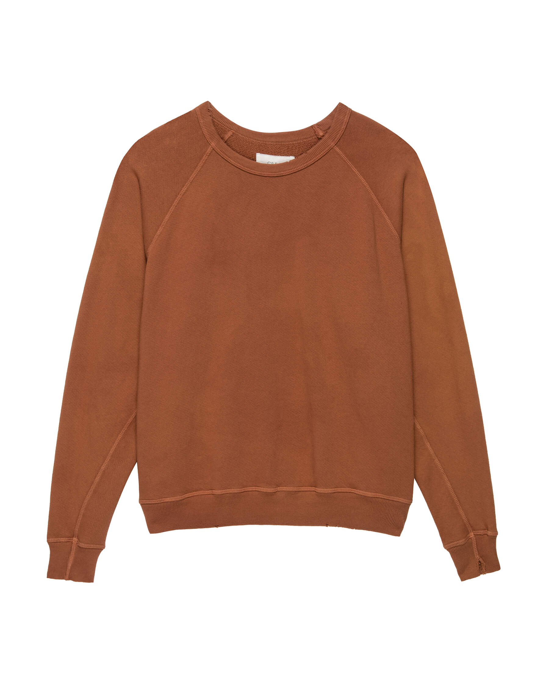The College Sweatshirt. Solid -- Canyon SWEATSHIRTS THE GREAT. SU23 KNITS