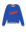 Cambridge blue varsity college sweatshirt from THE GREAT. PS25, featuring white and black striped cuffs and hem with red cursive text "The Great" across the chest and a subtle crest graphic that adds classic charm.