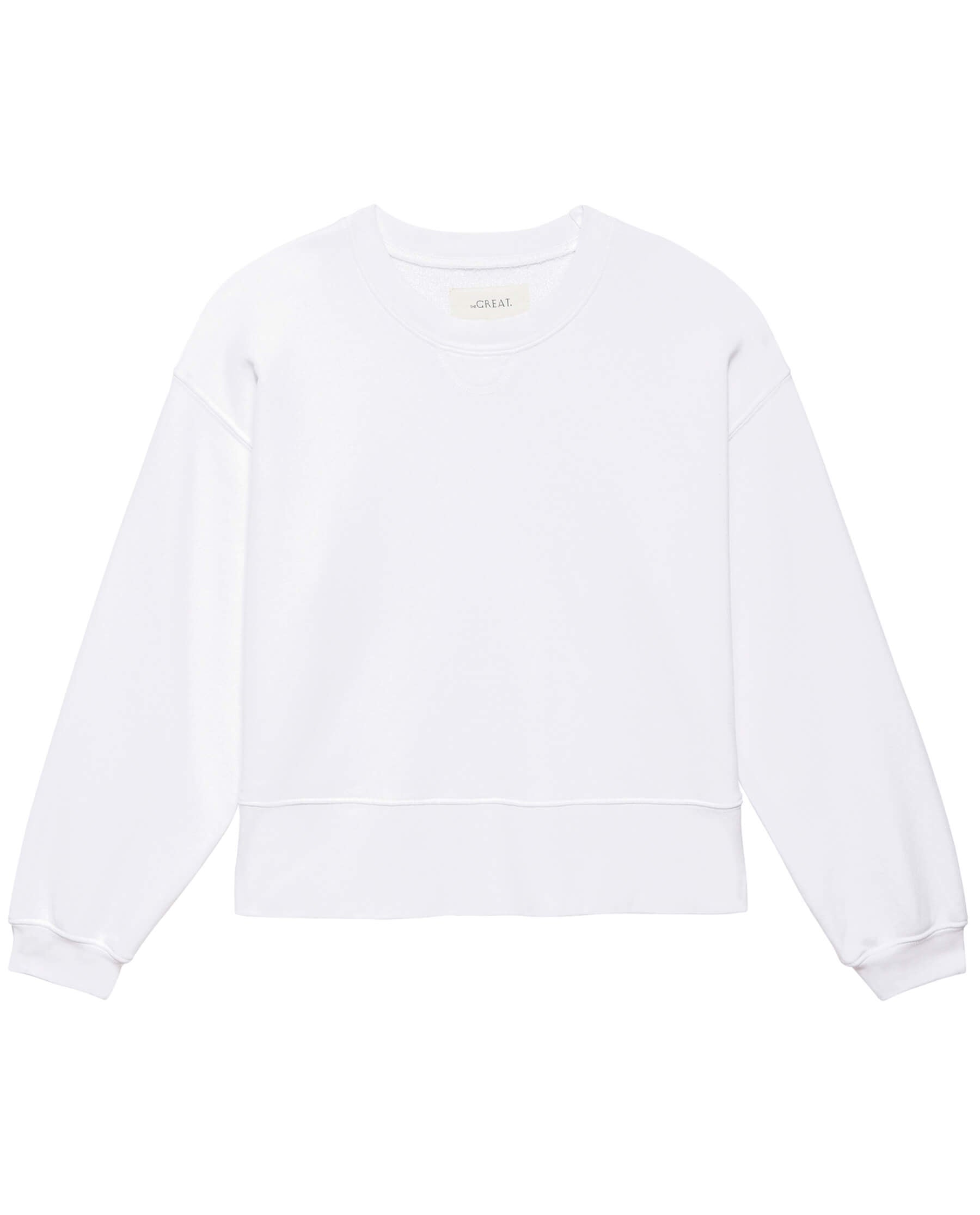 The League Sweatshirt. -- True White SWEATSHIRTS THE GREAT. PS24 LOFTY KNITS