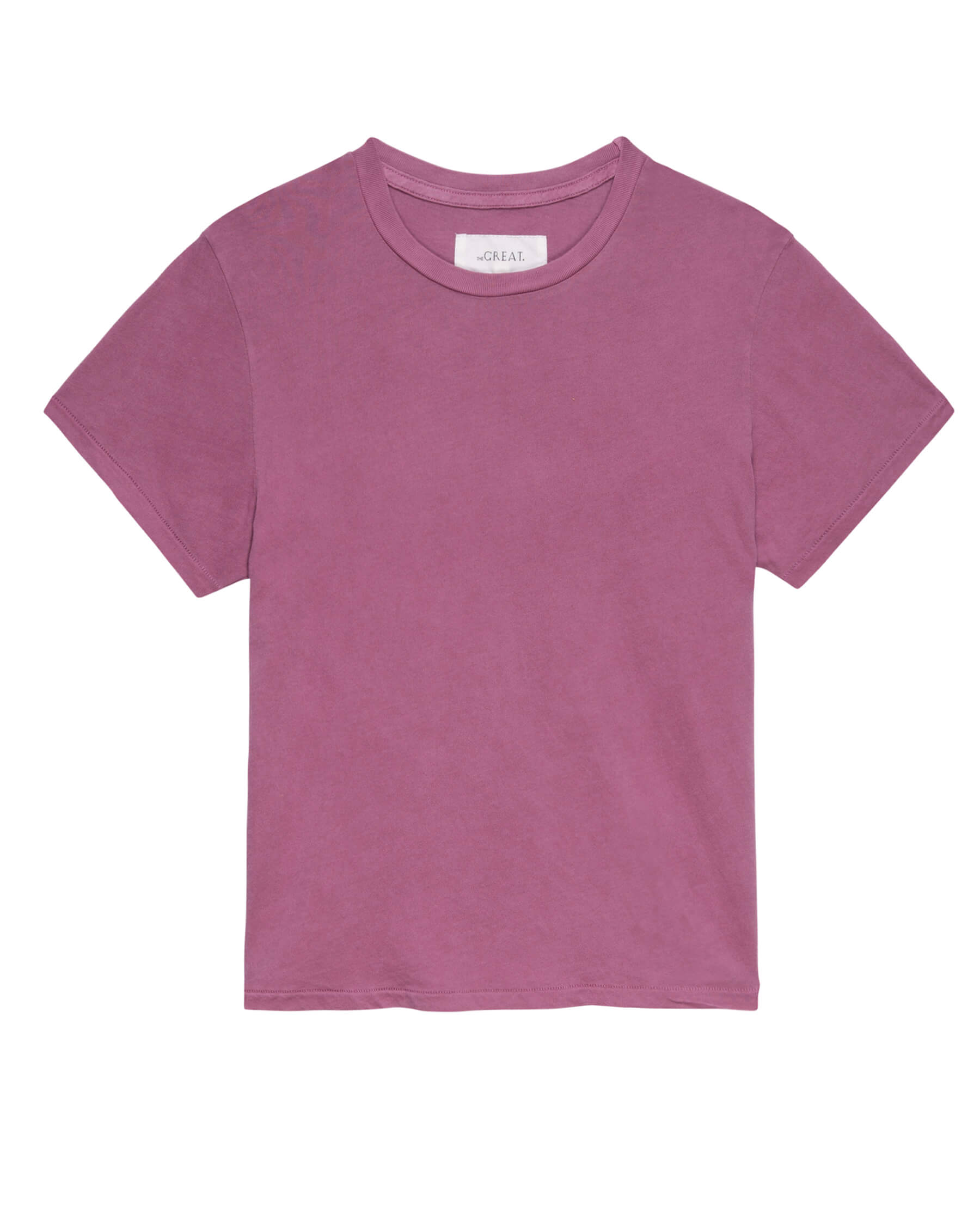 The Little Tee. -- Aubergine TEES THE GREAT. SP24 KNITS