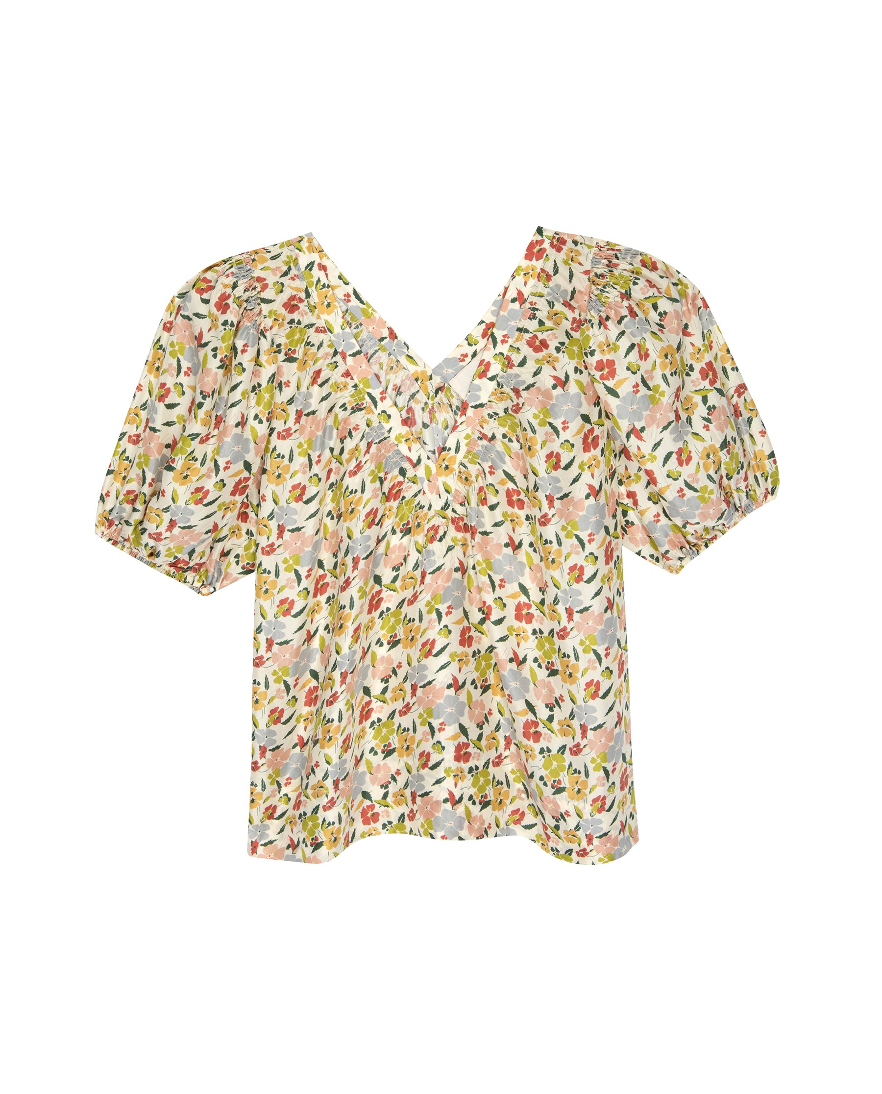 The Bungalow Top. -- Floating Petals Floral