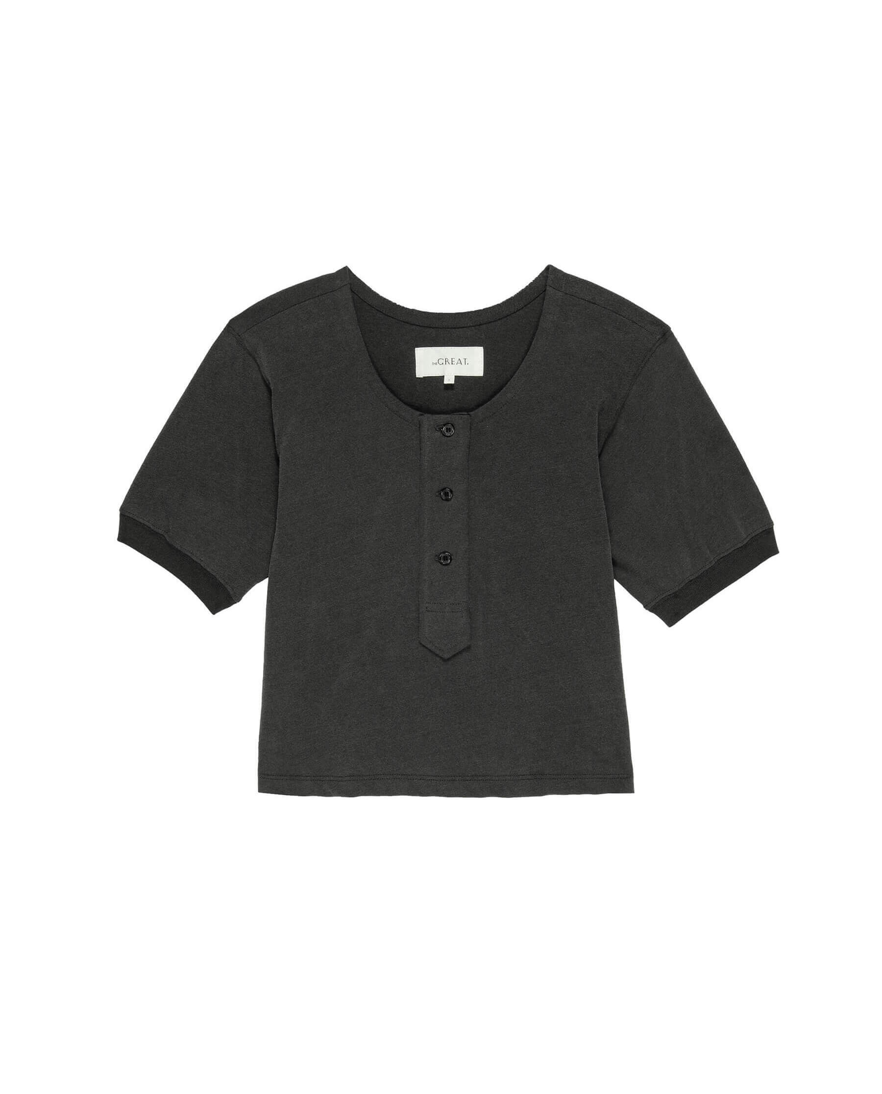 The Scoop Henley. -- Washed Black