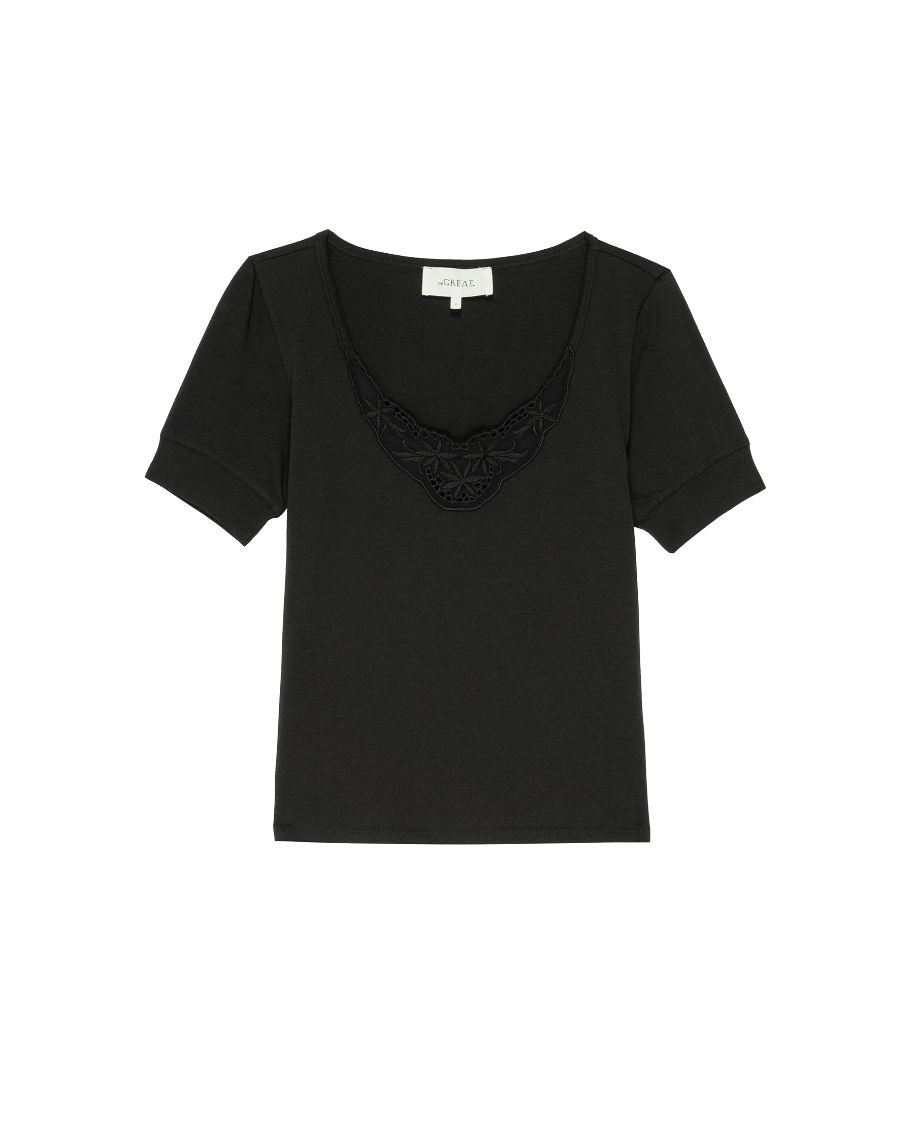 The Victorian Lace Tee. -- Almost Black
