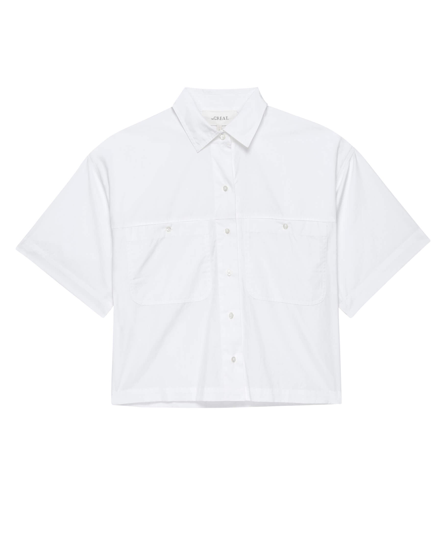 The Atlas Shirt. -- True White SHIRTS THE GREAT. SP24 POPLIN