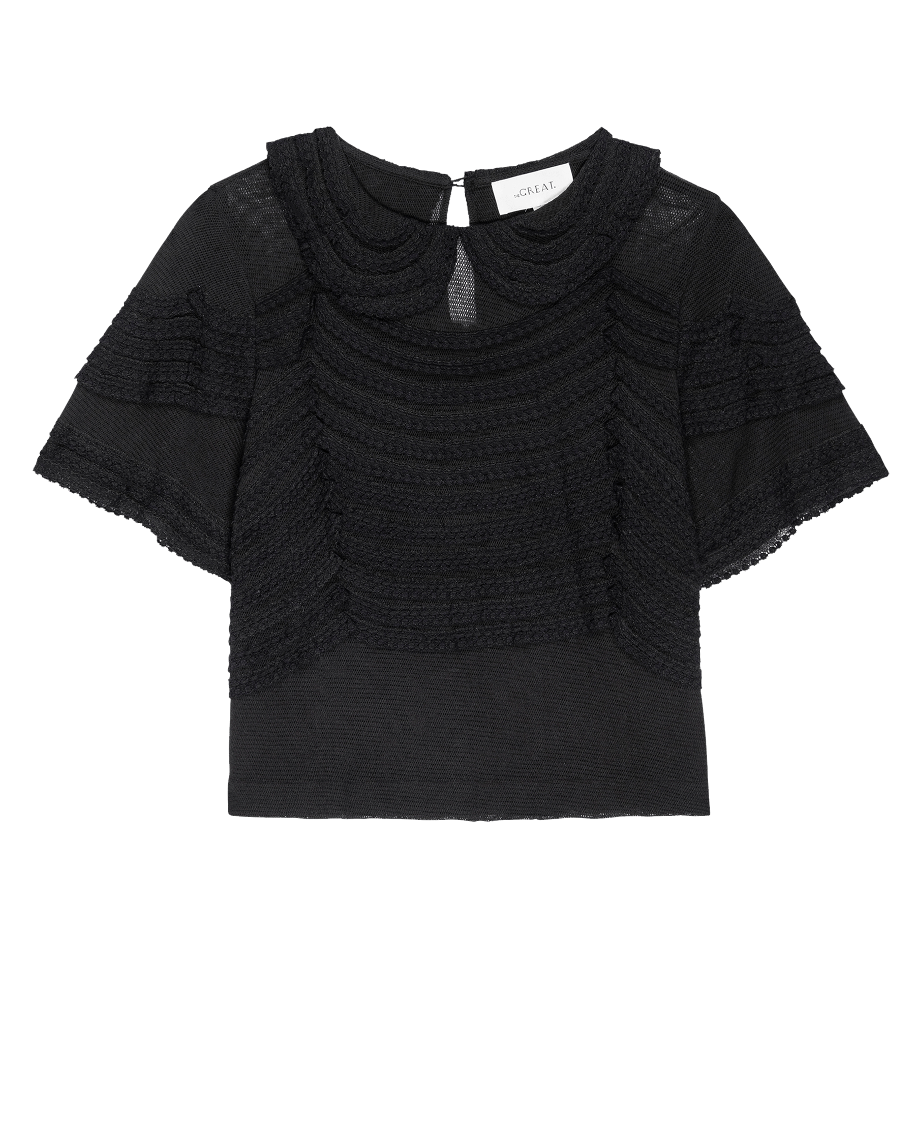 The Rosebud Top. -- Black SHIRTS THE GREAT. FALL 24 D2