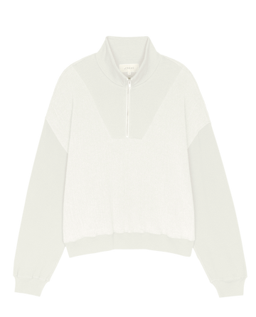 White slouchy sweatshirt sale