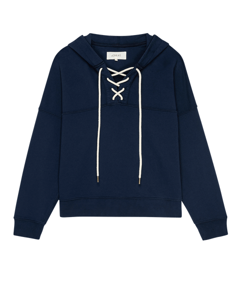 トップス Badway Lace-up hoodie M THE-GREAT-