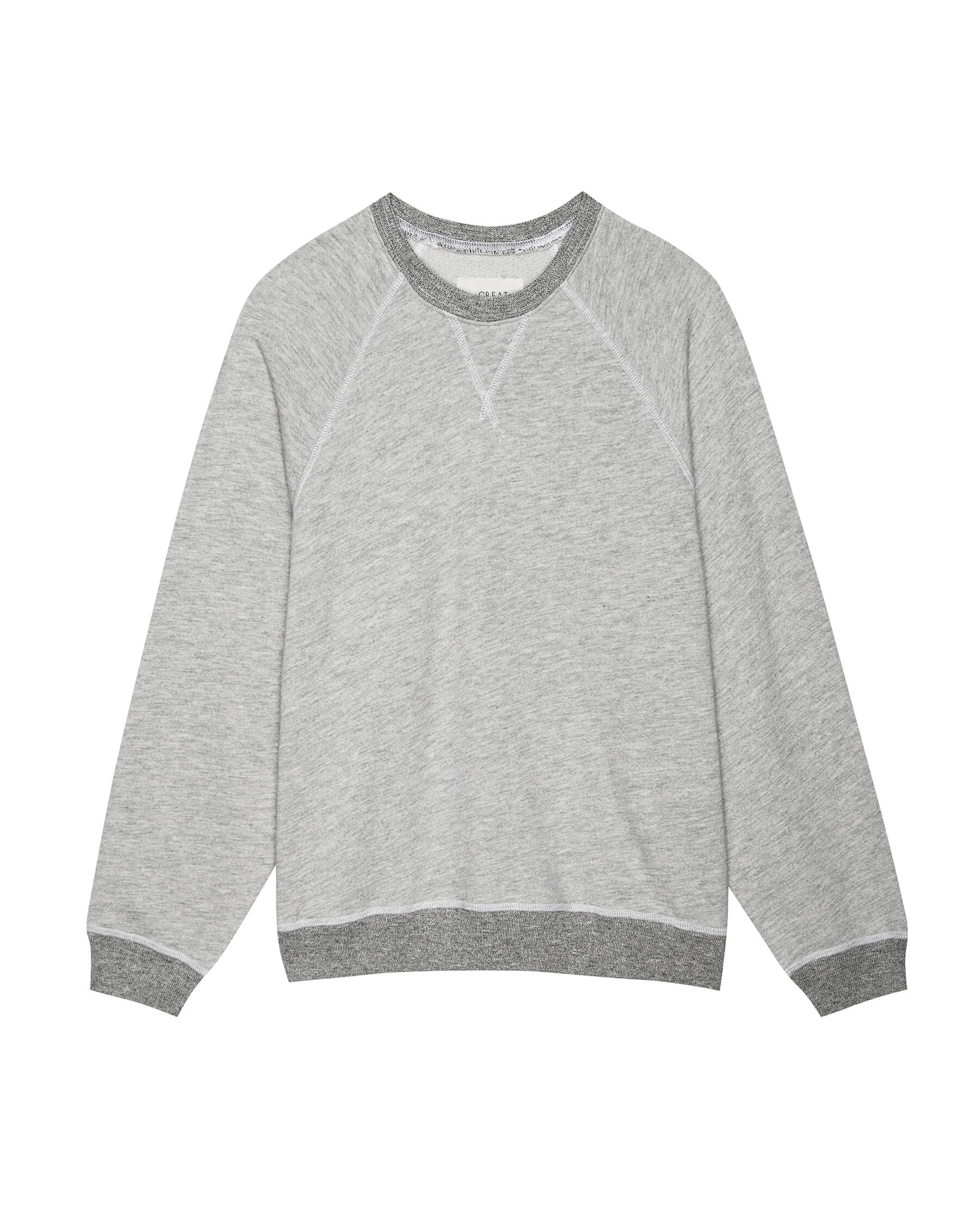 The Slouch Sweatshirt. Solid -- Soft Heather Grey