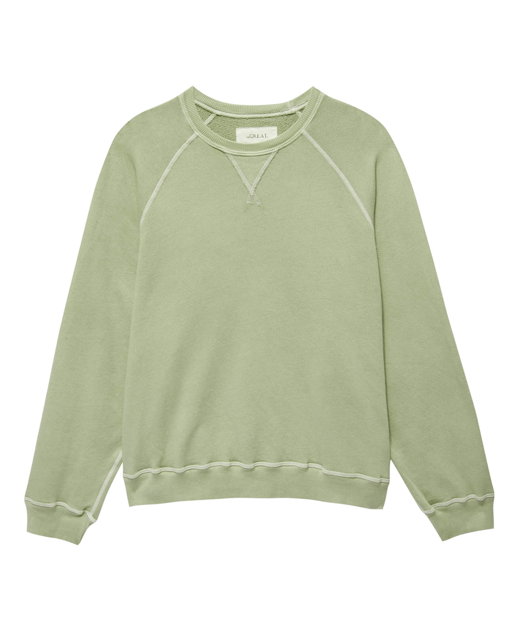 The Slouch Sweatshirt. Solid -- Pistachio