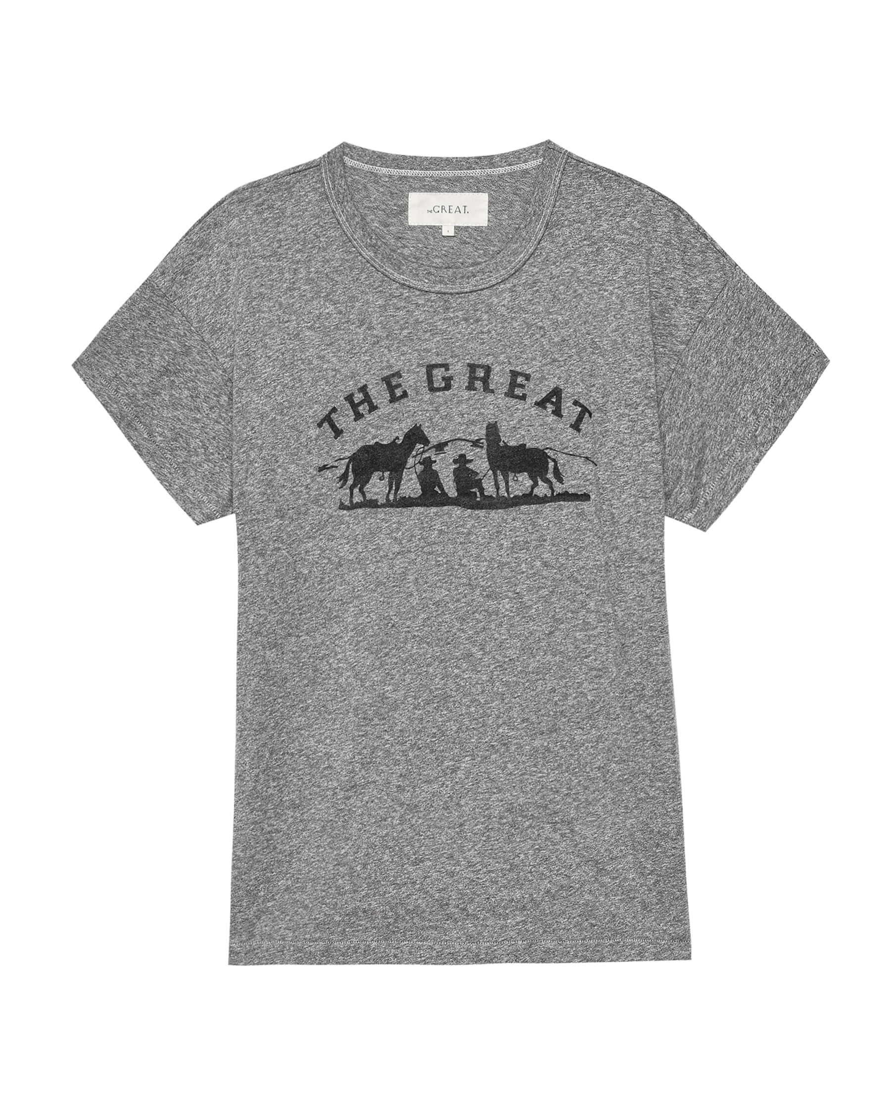 The Boxy Crew. Graphic -- Heather Grey with Gaucho Graphic