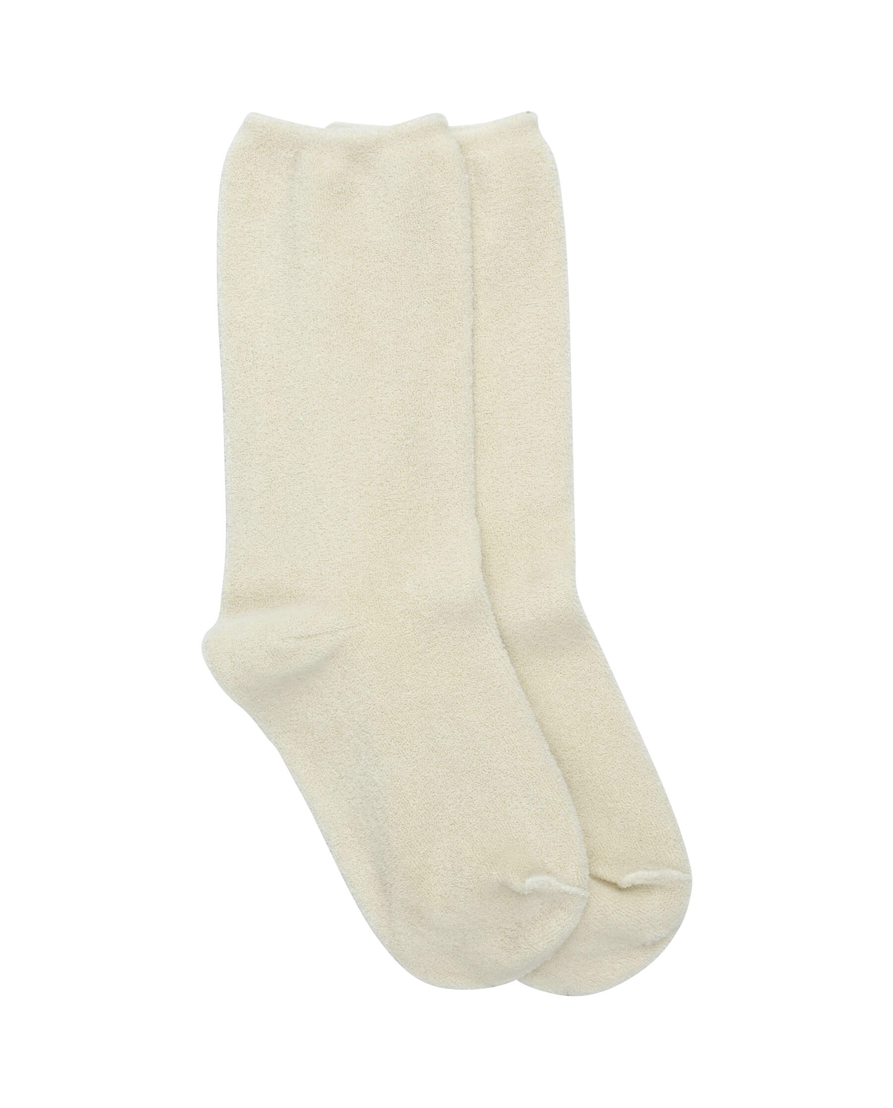 The Microterry Sock. -- Washed White