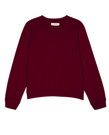 The Slouch Sweatshirt. Solid -- Plum – The Great. The Slouch Sweatshirt. Solid -- Plum – The Great.