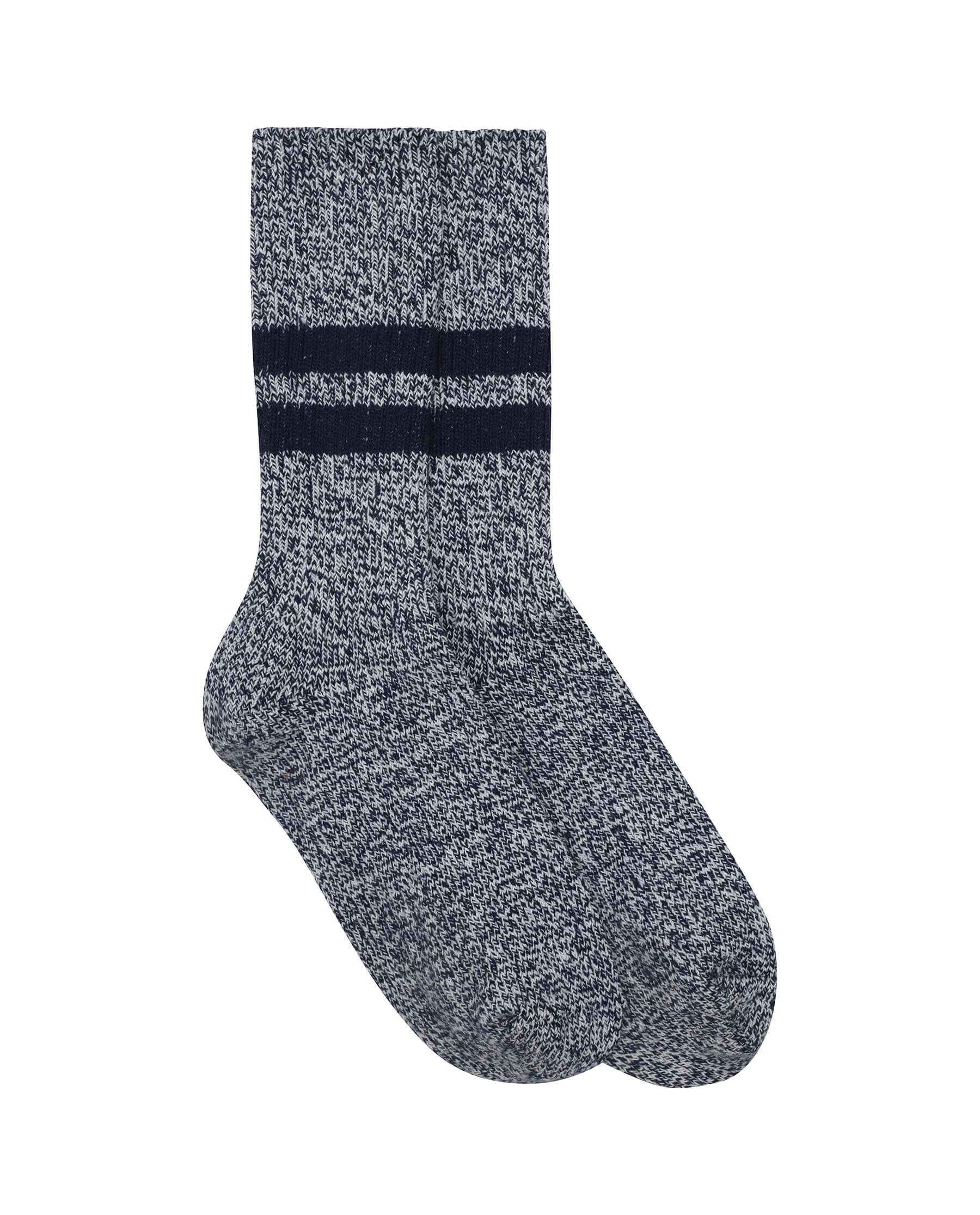 The Marled Athletic Sock. -- Navy