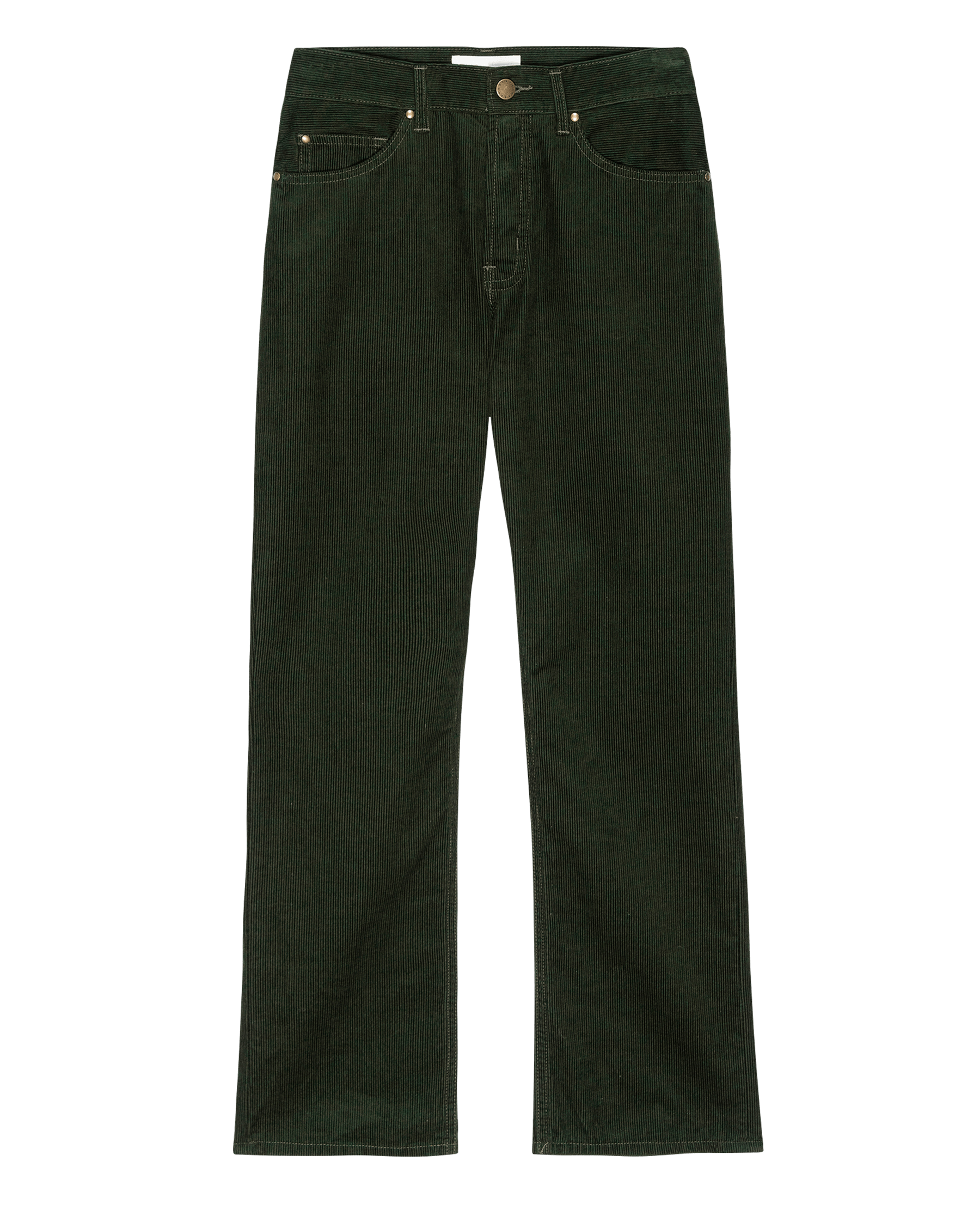 The Wayne Jean (30 Inseam). Cord -- Woodland Green DENIM BOTTOMS THE GREAT. FALL 24 D2