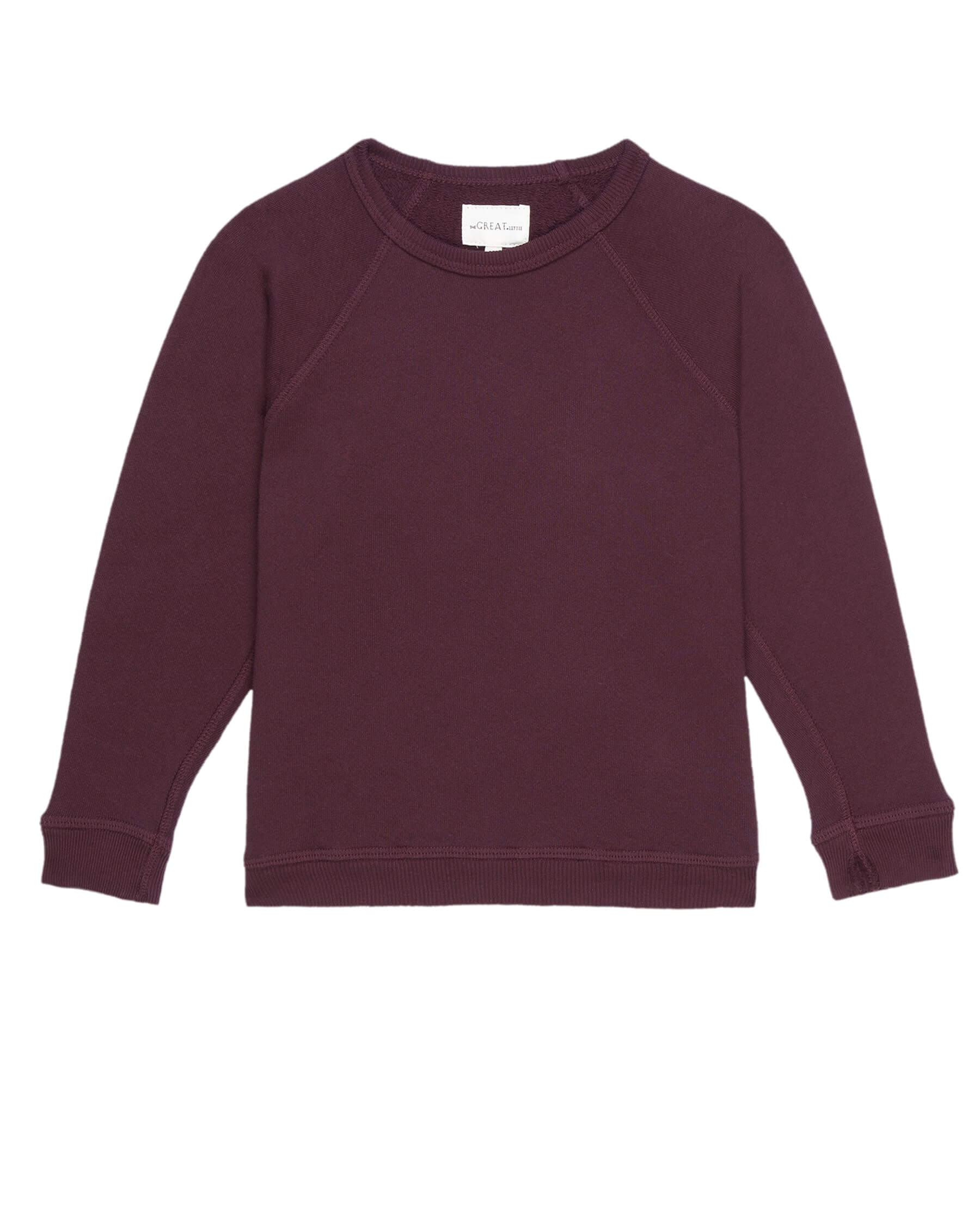 The Little College Sweatshirt. Solid -- Mulled Wine SWEATSHIRTS THE GREAT. HOL 23 LITTLE