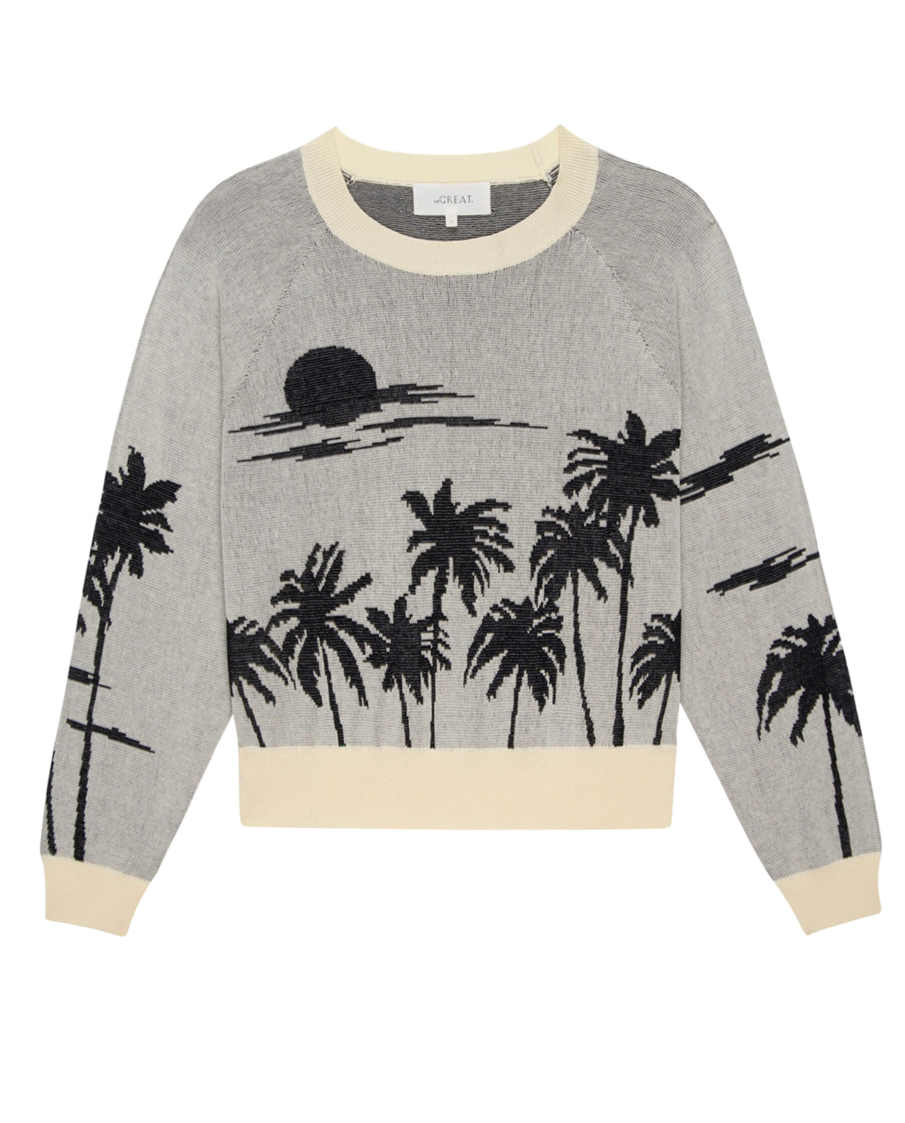 The Palm Pullover. -- Black SWEATERS THE GREAT. SU24