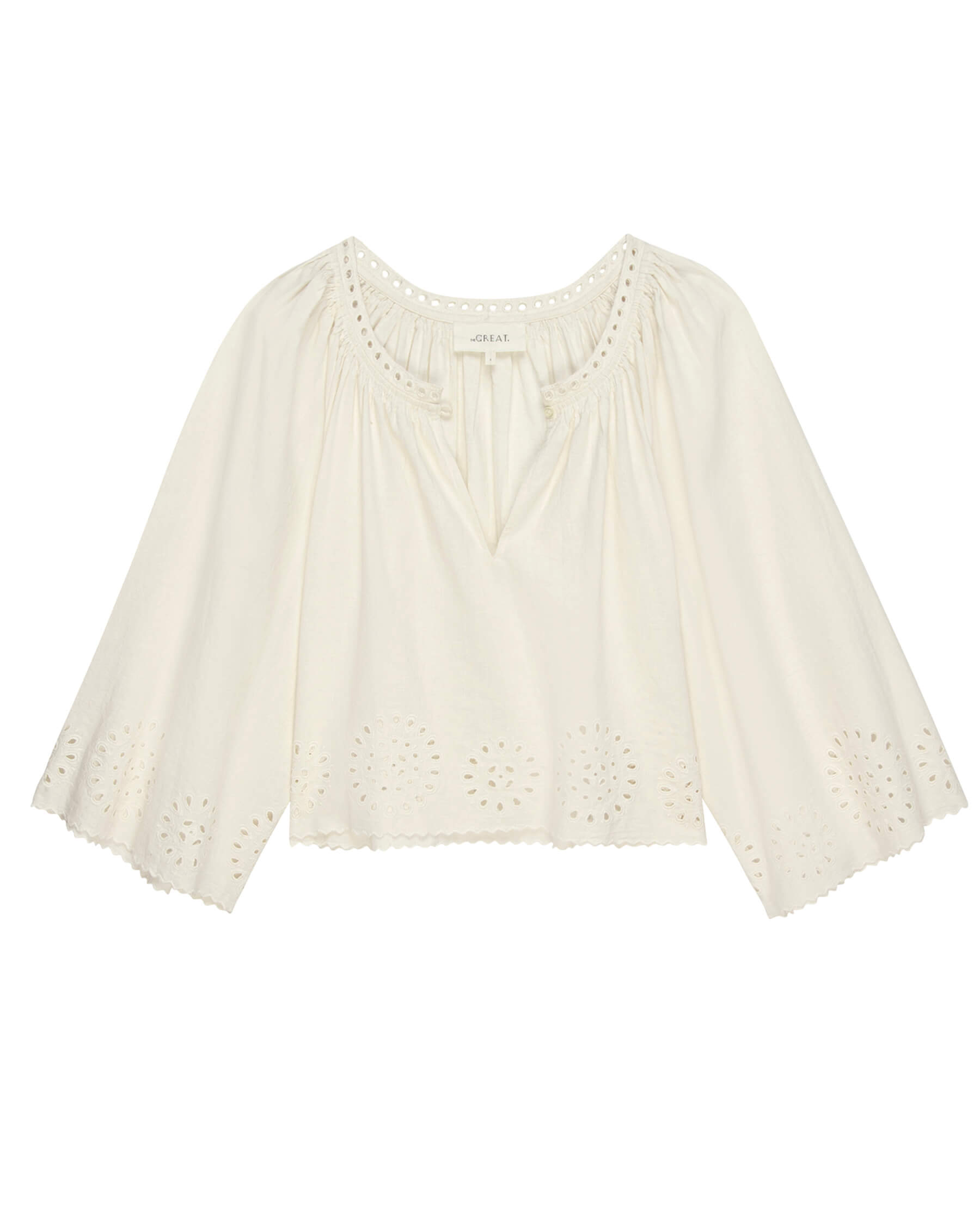 The Bellflower Top. -- Cream SHIRTS THE GREAT. SU24