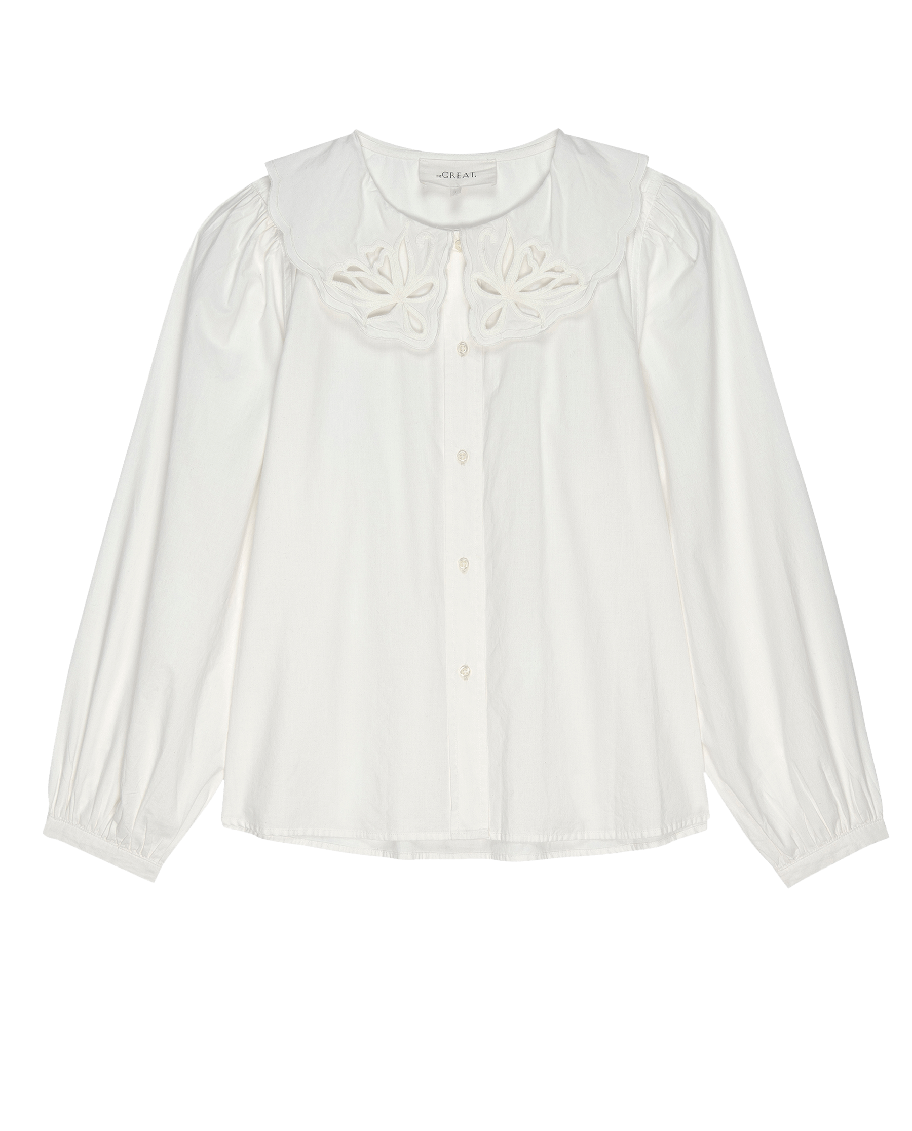 The Trinket Top. -- White SHIRTS THE GREAT. FALL 24 D1